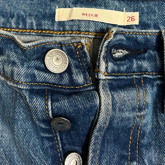 Levi's Premium Wedgie 26 Big E tag - Picture 3 of 9